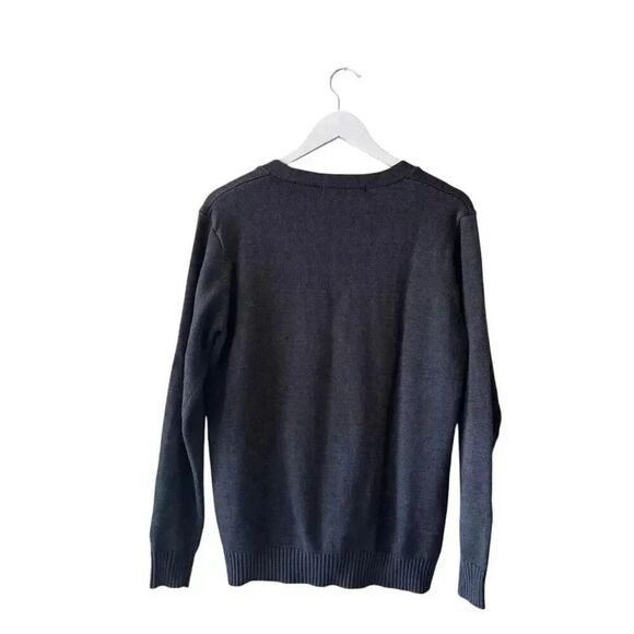 Oscar De La Renta Mens  Classic Quiet Luxury Charcoal Gray Grandpa SZ S #2311 - Picture 5 of 11